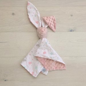 Cuddle toy bunny Aura & Powder pink
