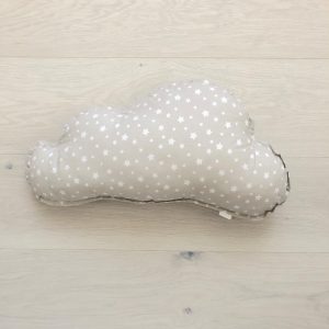 Dada&Rocco Decorative pillow - Cloud - Beige stars & Cream