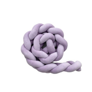 D&R Braided Crib Bumper - Lavander