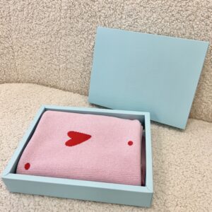 Dada&Rocco Knitted Cotton Blanket - Love Heart